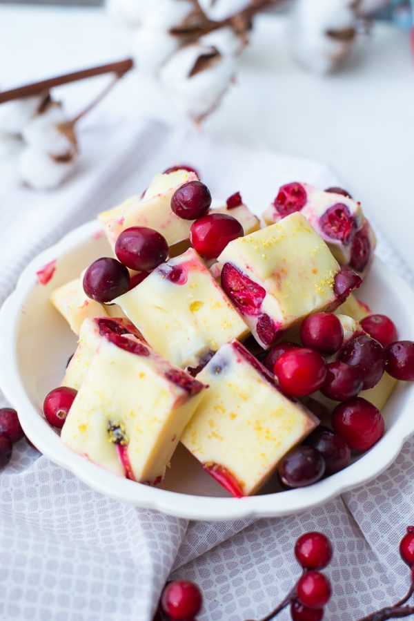 Witte Chocoladefudge Met Cranberries Ohmyfoodness