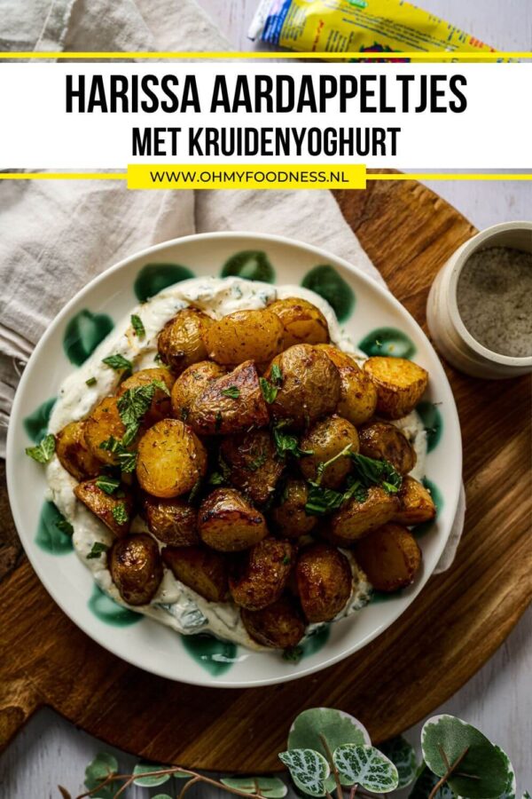 Harissa Aardappeltjes Met Kruidenyoghurt OhMyFoodness