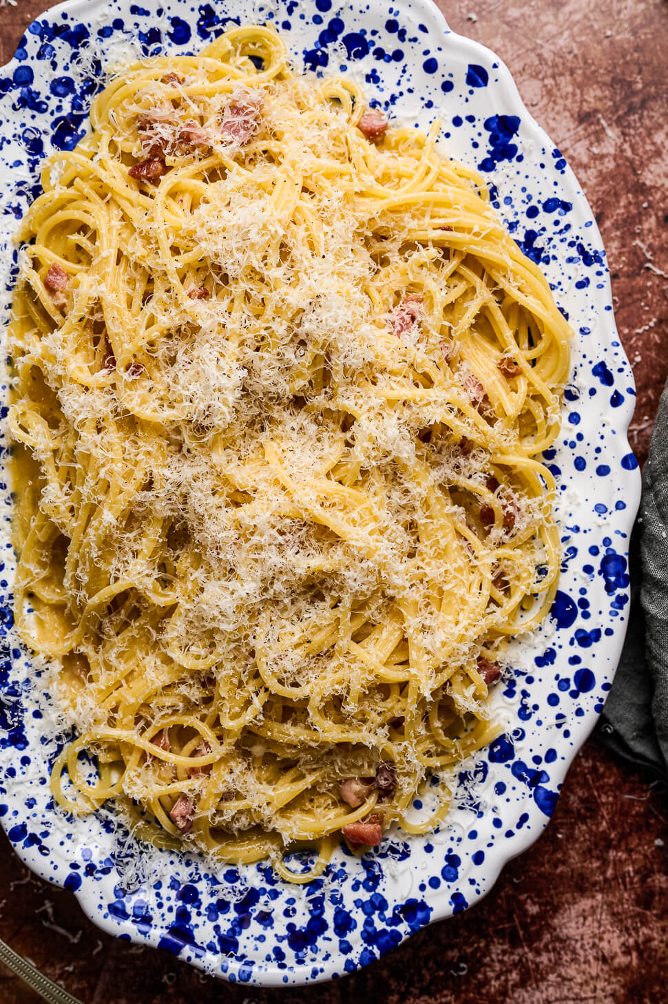 Pasta carbonara maken