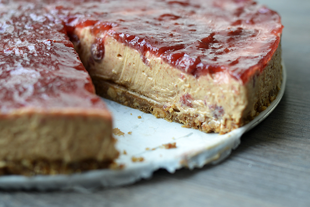 Peanut butter and Jelly cheesecake