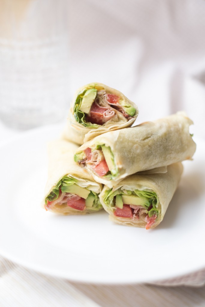 10x Koude wrap recepten 3 BLT wraps met avocado