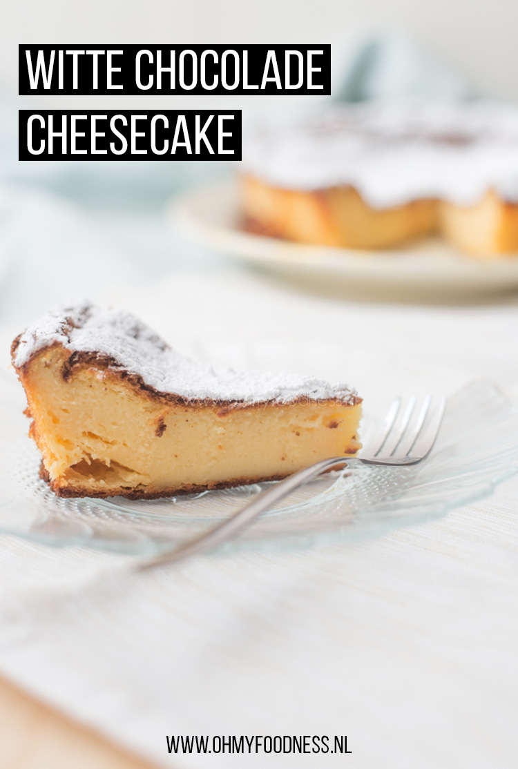 Witte chocolade cheesecake