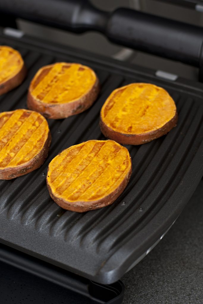 Zoete aardappel Toast van de Grill OhMyFoodness