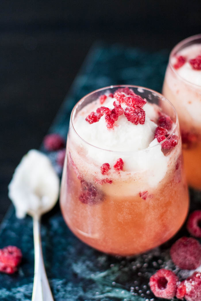 Pink Prosecco Float