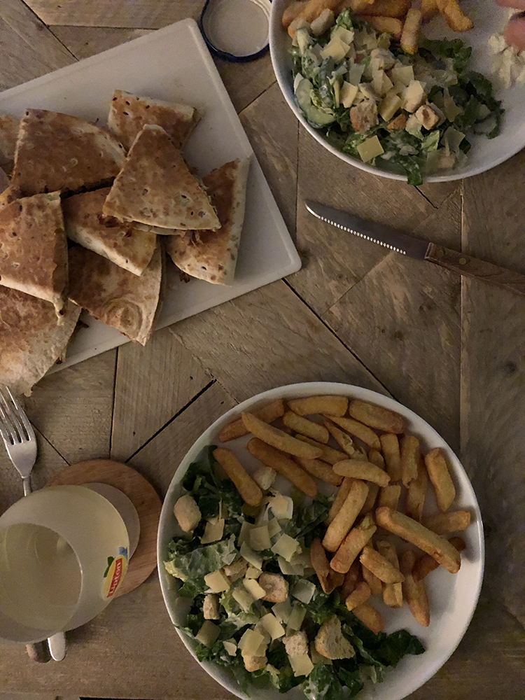 quesadillas met friet