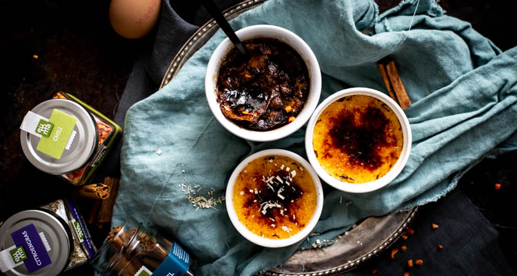 3 variaties op Creme brulee