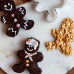 Gingerbread man brownies