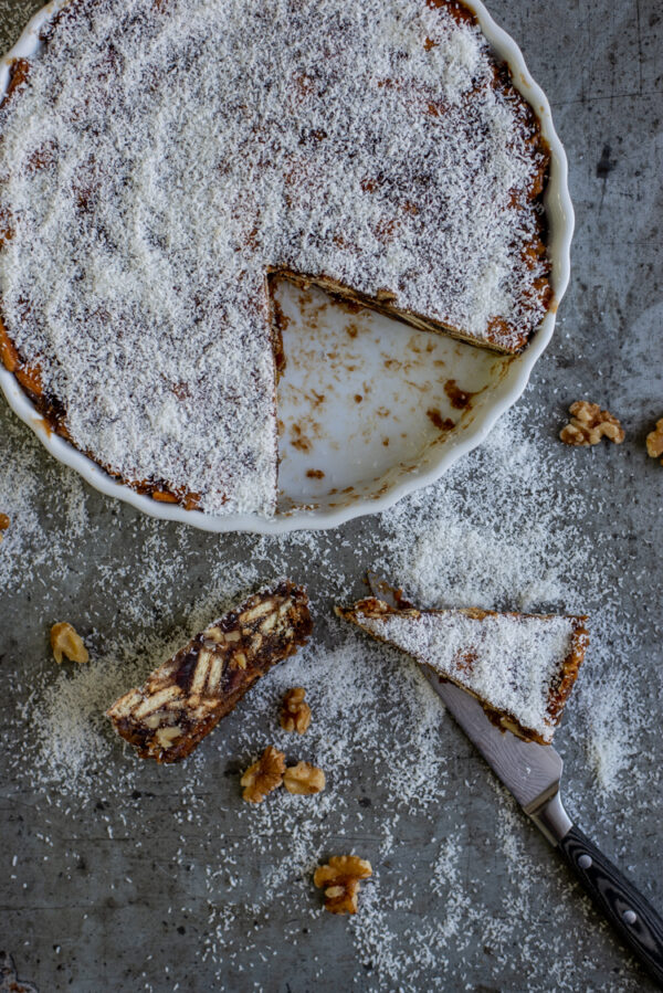 Fastfood Friday Dadeltaart van Bagels & Beans OhMyFoodness