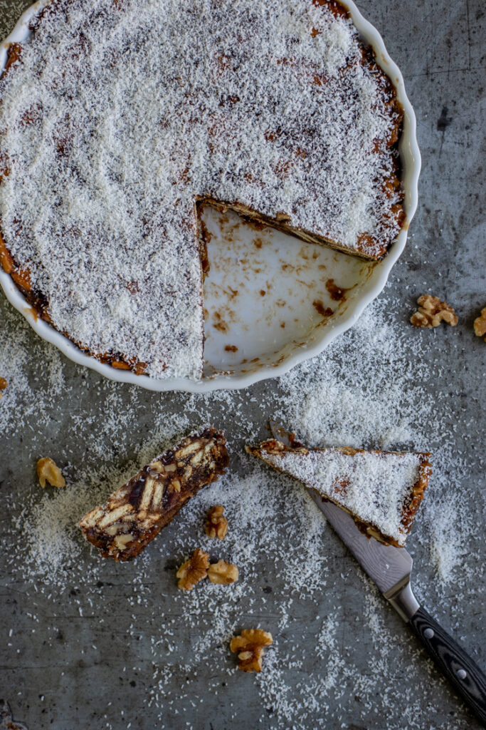 Fastfood Friday Dadeltaart van Bagels & Beans OhMyFoodness