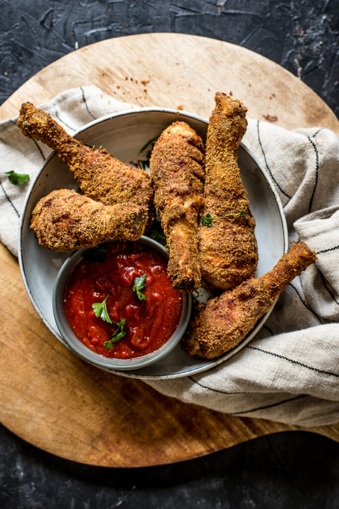 Fastfood Friday Krokante Bacon & Parmezaan drumsticks uit de oven met