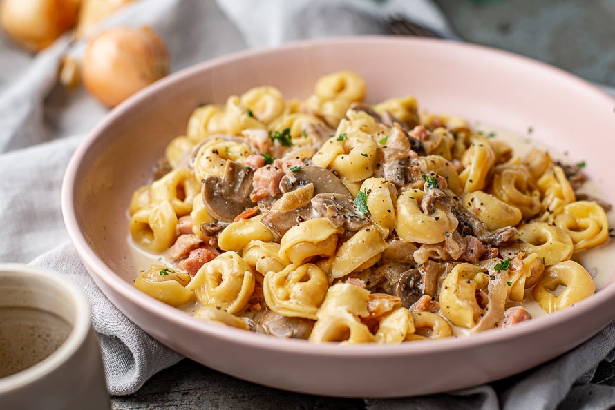 Paddenstoelen tortellini