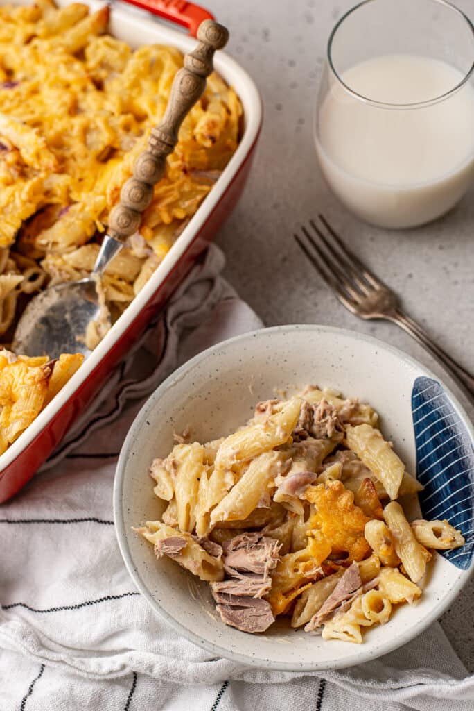 Fastfood Friday Tuna Melt pastaschotel OhMyFoodness