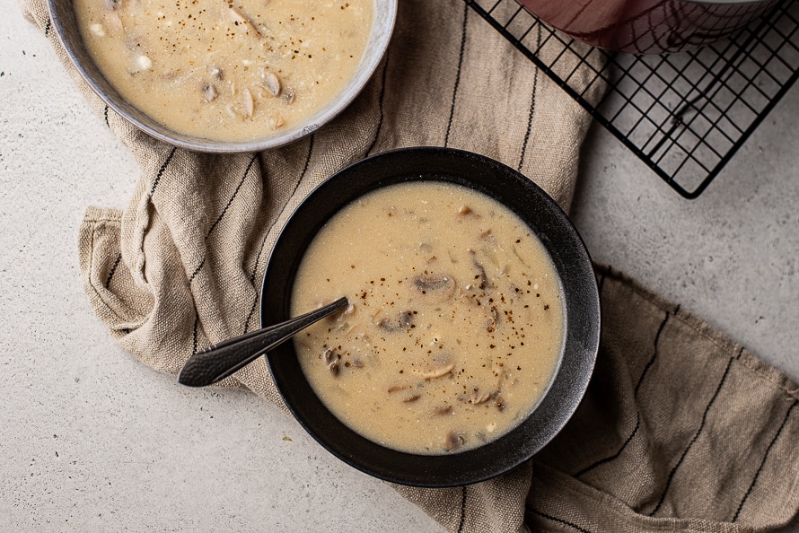 basisrecept dikke champignonsoep