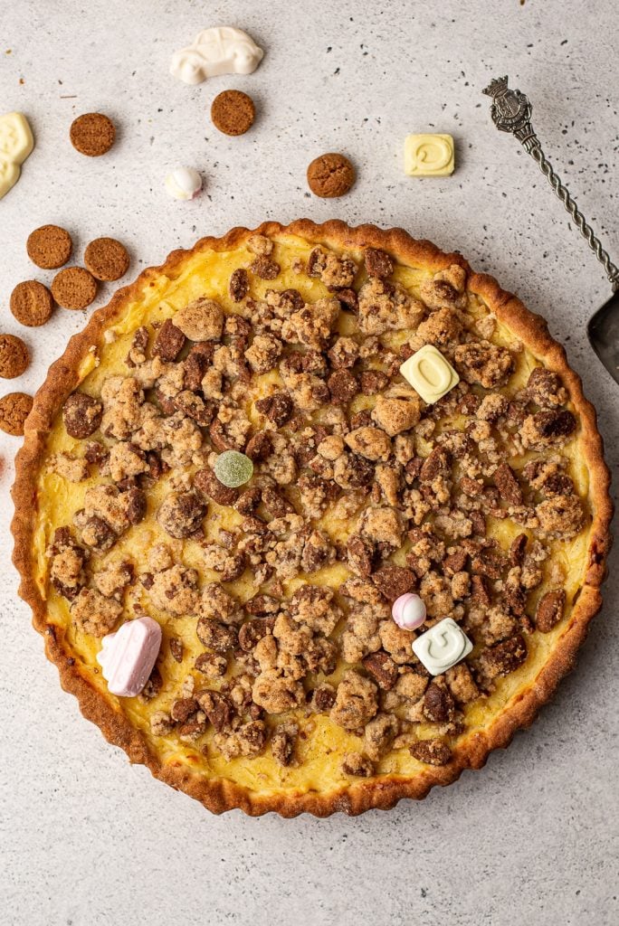 Kruidnotenkruimelvlaai