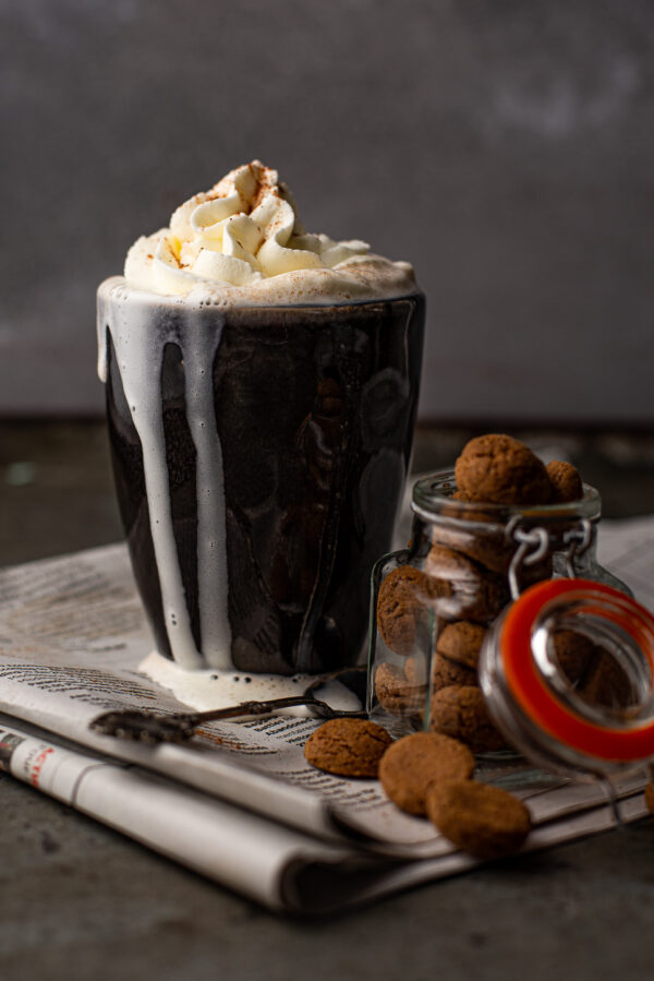 Witte chocolademelk met pumpkin spice