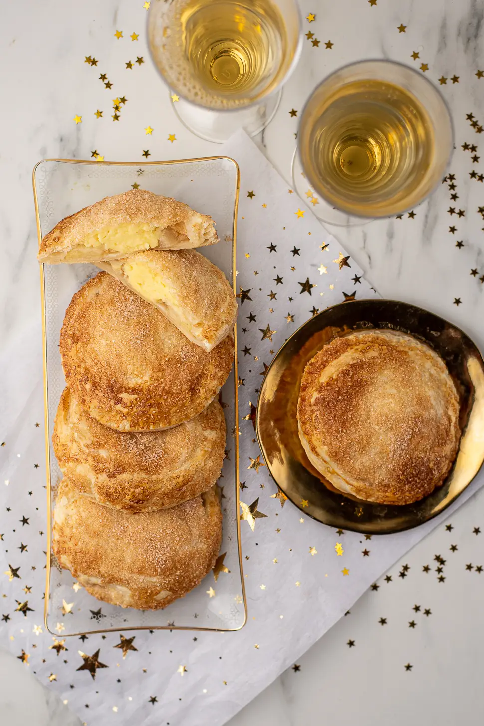 Appelflappen met custard