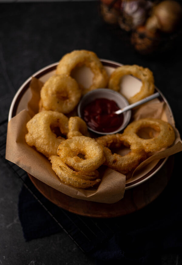 Onion rings zonder bier