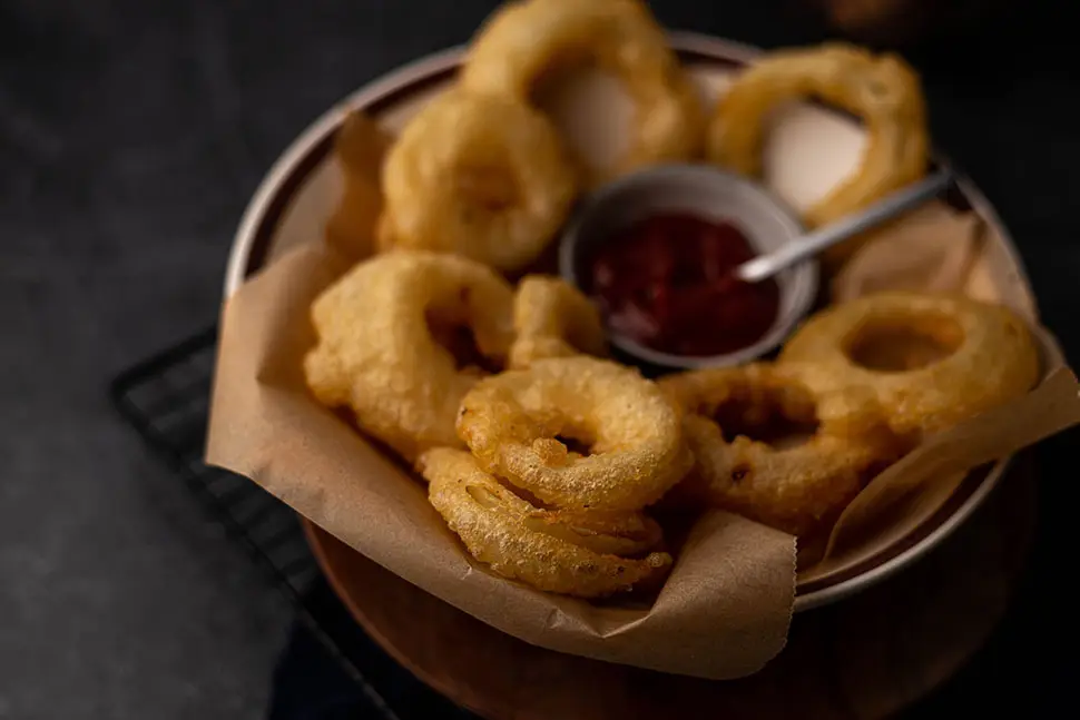 Onion rings zonder bier