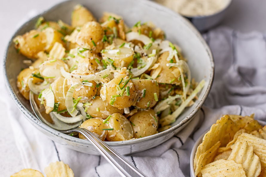 Sour cream & Onion aardappelsalade