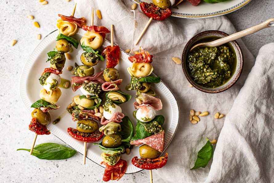 tortellinispiesjes met charchuterie