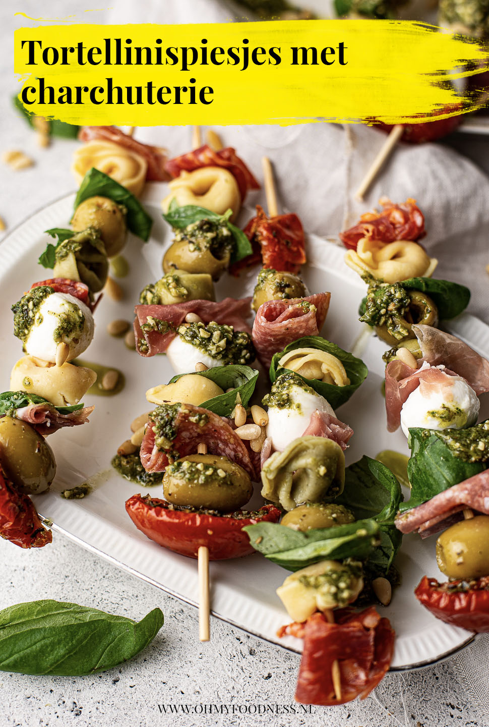 tortellinispiesjes met charchuterie