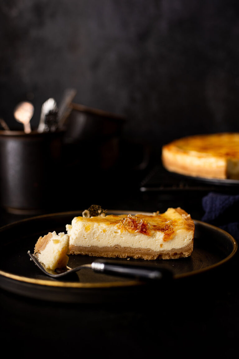 Creme brulee cheesecake
