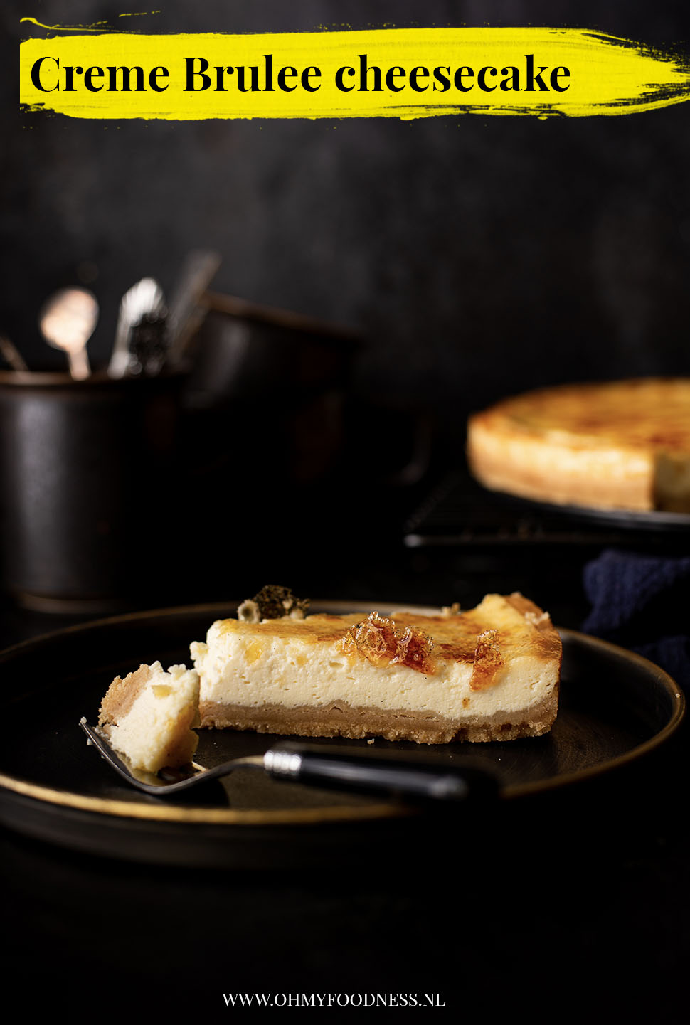 Creme brulee cheesecake