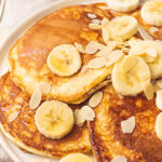 karamelpancakes met banaan