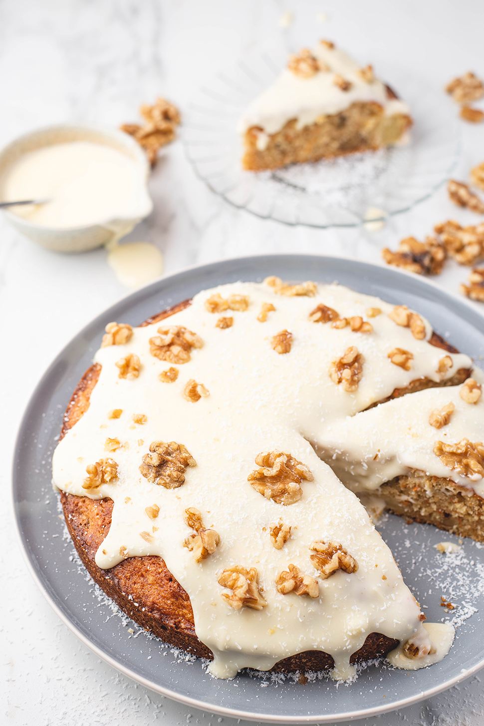 Carrotcake met ananas en kokos