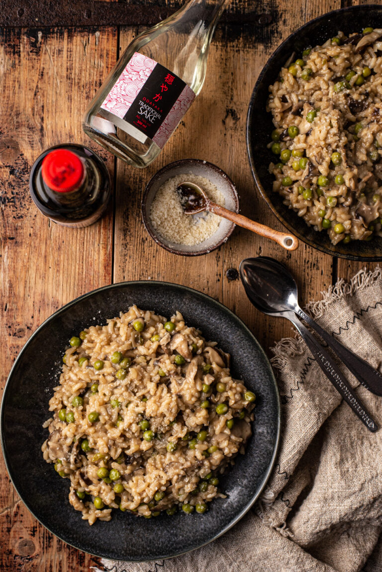 risotto met miso en shiitake