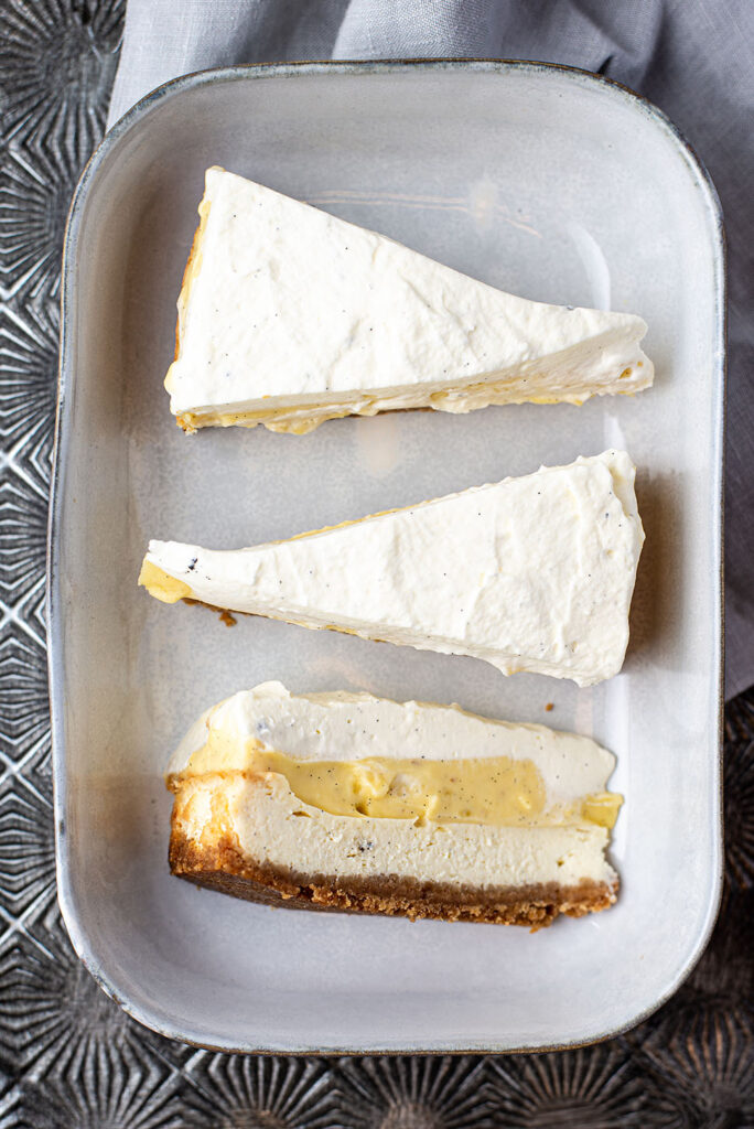 Triple vanille cheesecake - OhMyFoodness