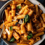 rigatoni met pittige tomatenpesto