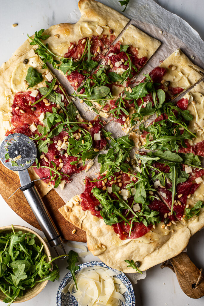 Carpaccio flammkuchen