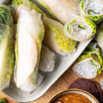 verse springroll met pindadip