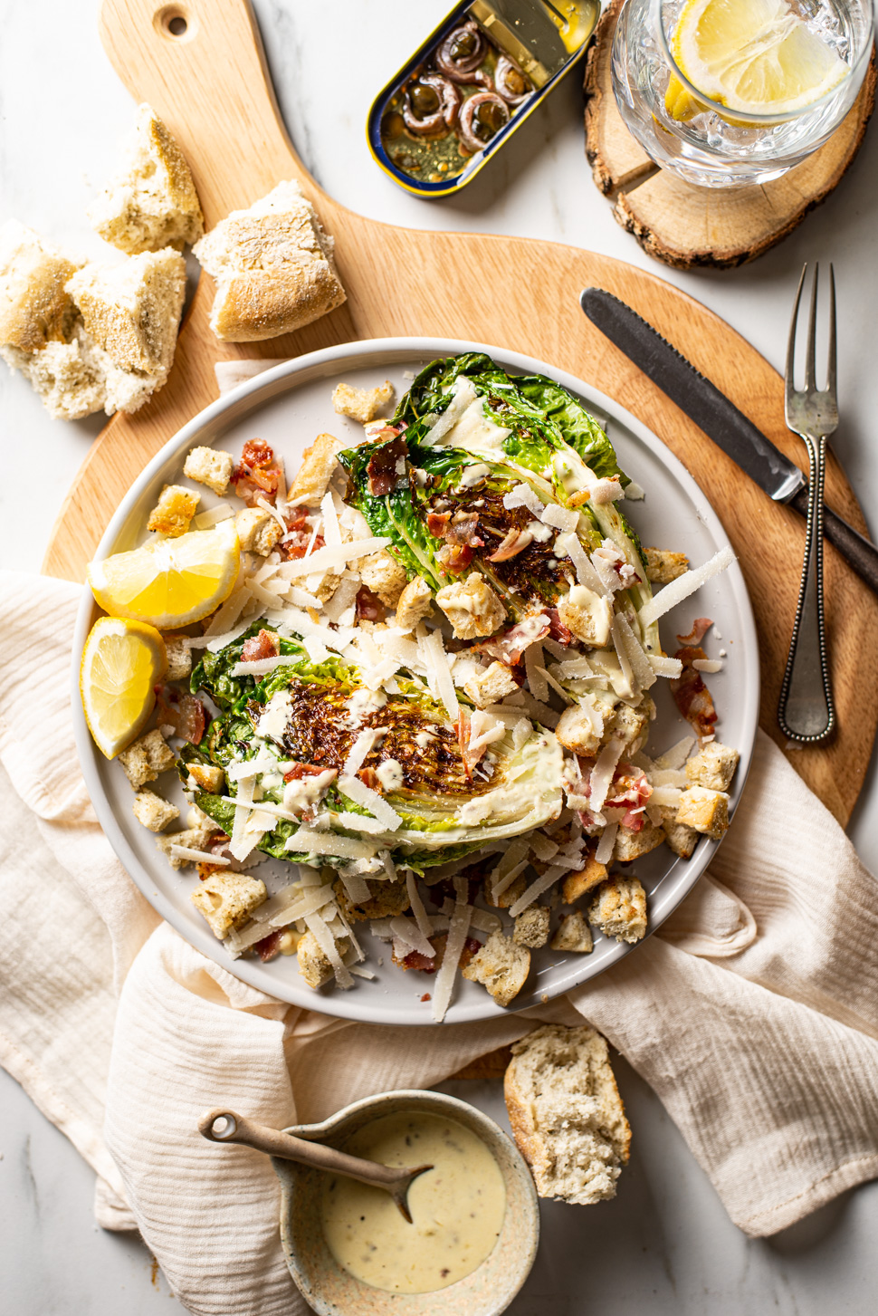 Gegrilde Caesar Salad