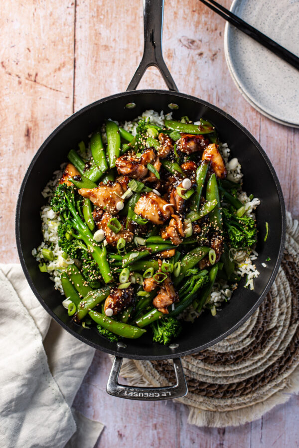 gebakken rijst met hoisin kip