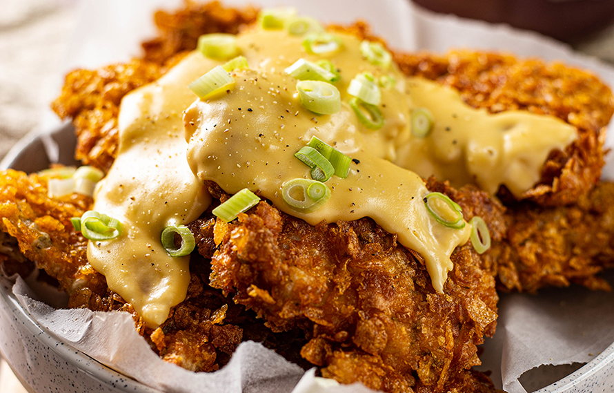 cheese fried chicken feat