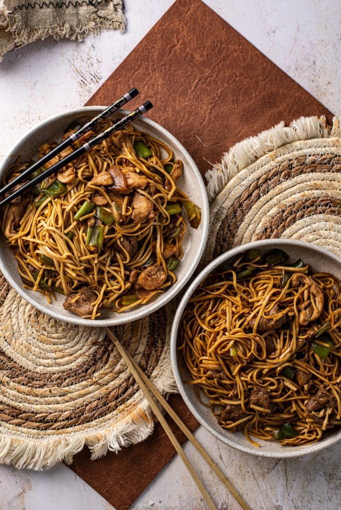beef chow mein recept