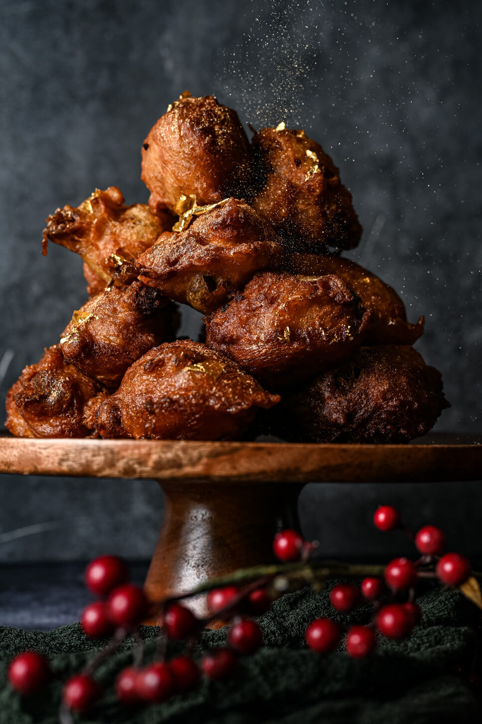 oliebollen met stroopwafel