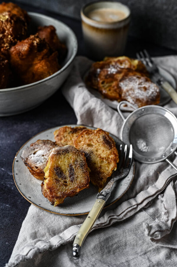 wentelteefjes van oliebollen