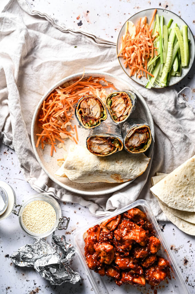 10x Koude wrap recepten 6 Koreaanse kip wraps