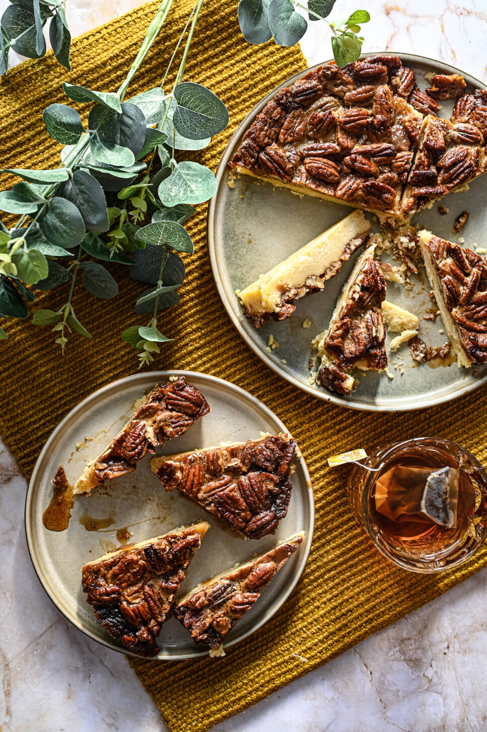 Pecan pie recept met boterkoek