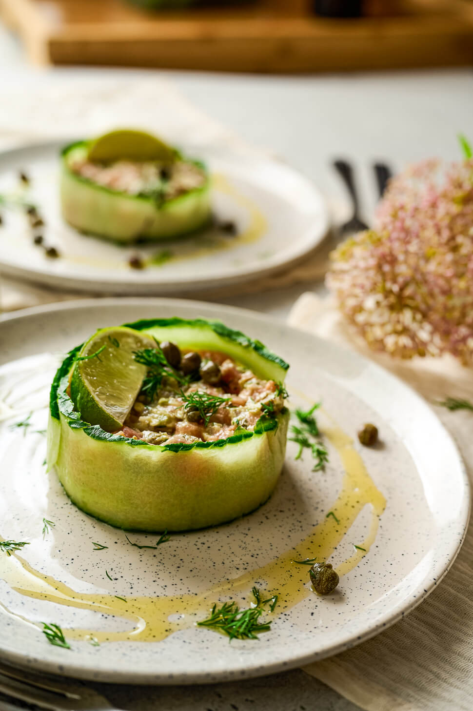 zalmtartaar met avocado