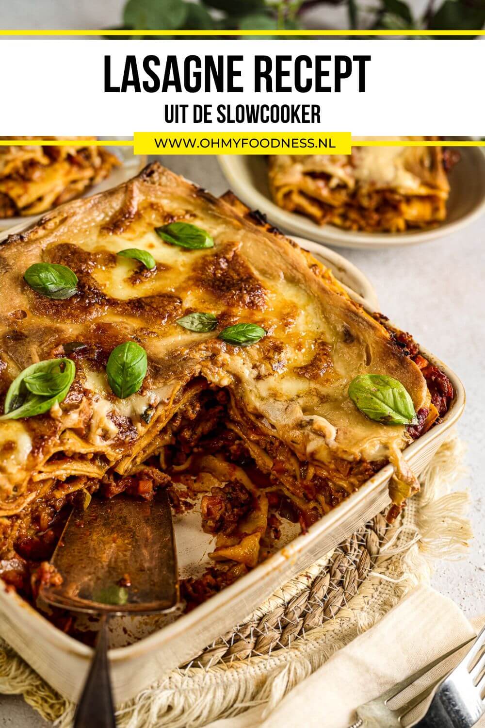 lasagne recept uit de slowcooker