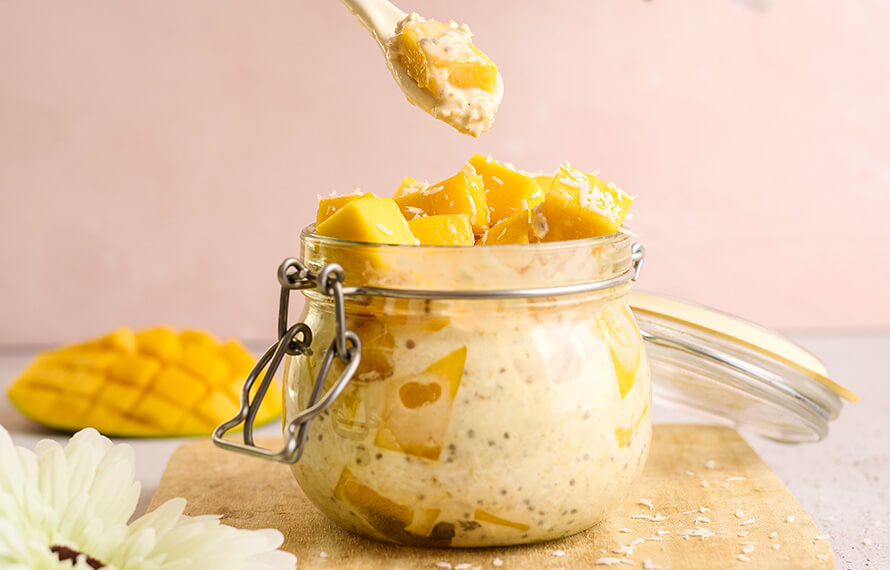 overnight oats mango