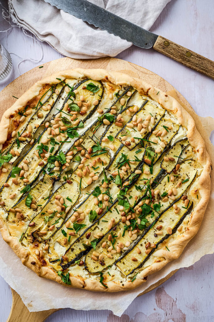 Recepten uit de nieuwsbrief 4 hartige taart courgette feta 2