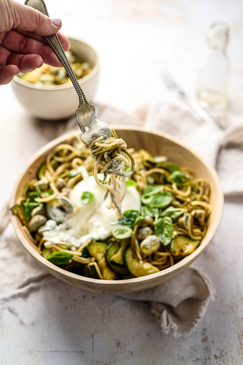 spaghetti met courgette