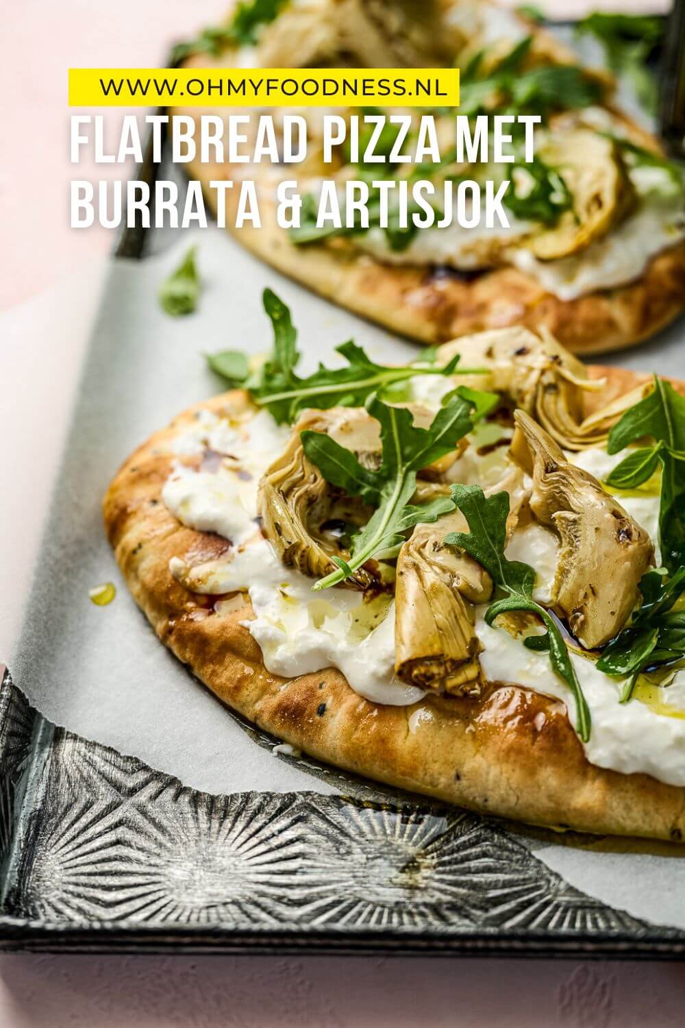 flatbread pizza artisjok