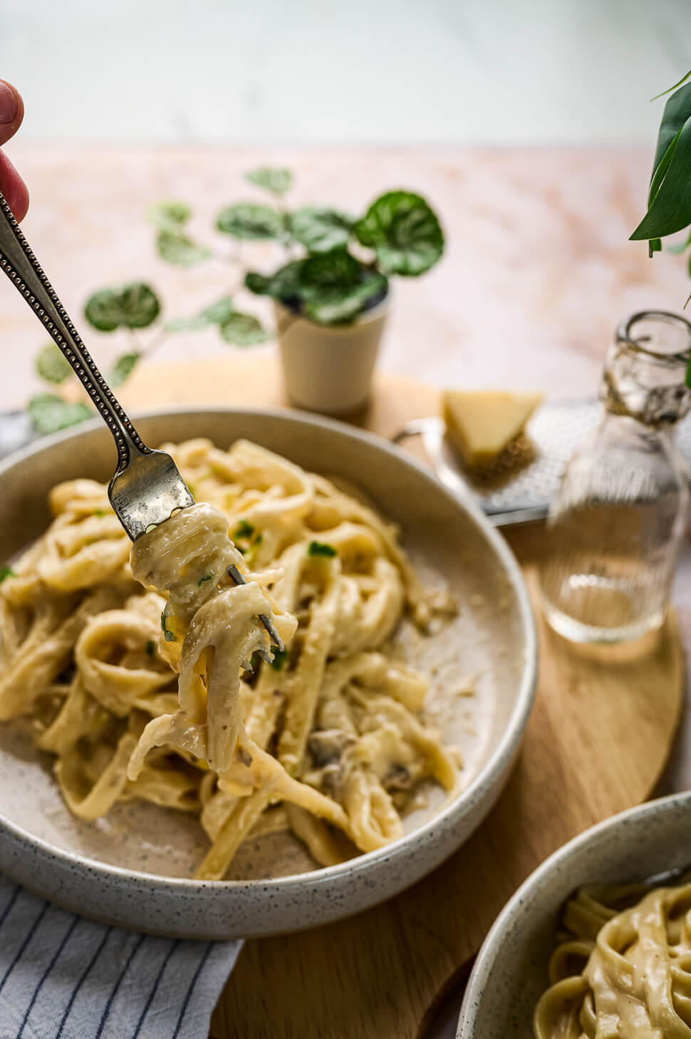 pasta met champignonsaus