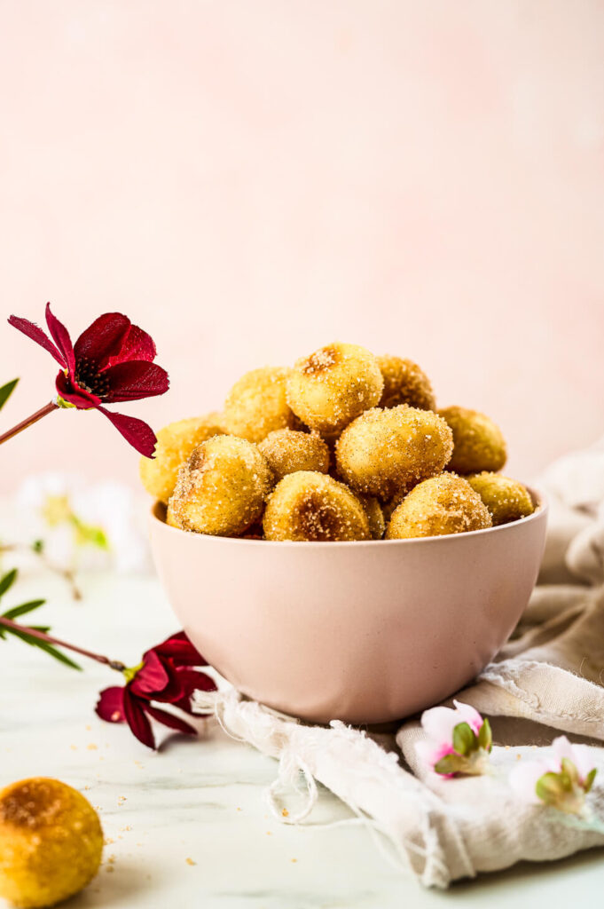 donut balletjes uit de airfryer